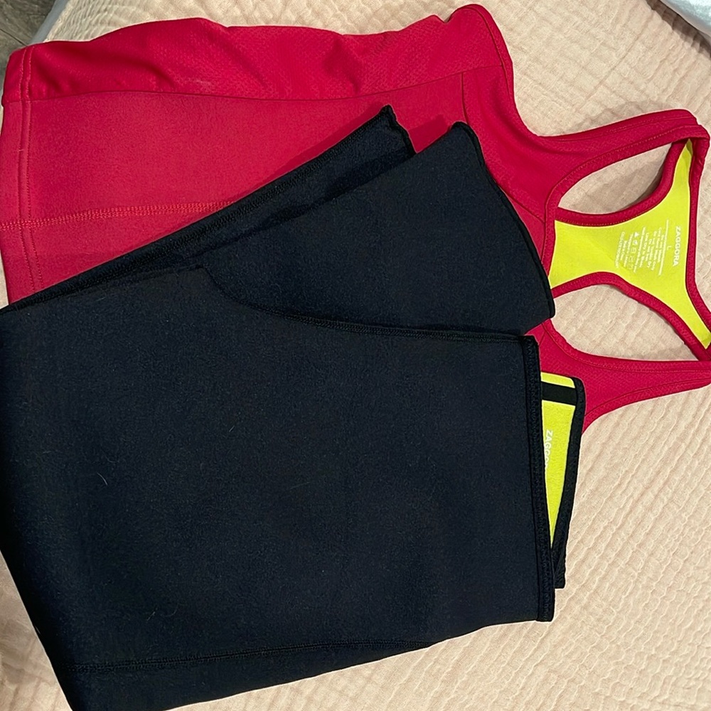 Zaggora hot suit pants and top